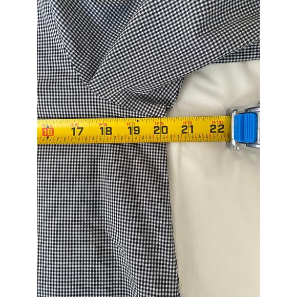 J.Jill Gingham Tunic Top M Lagenlook Comfy Artsy Minimalist Boxy Lightweight - Picture 6 of 8